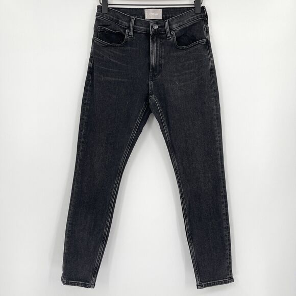 Everlane Womens Jeans Size 26 Faded Black Mid Rise Ankle Skinny Stretch Denim - Picture 1 of 9
